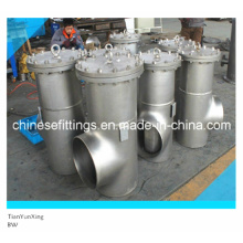 ANSI Three Way Flanged Cover Stainless Steel Basket Strainer